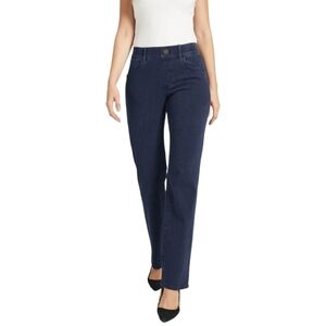 Betabrand‎ Flat Front Blue Denim Jeans Size Large Petite